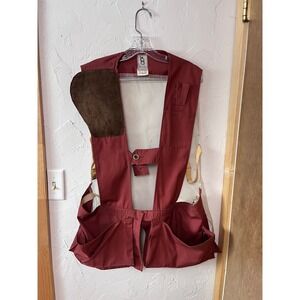 Bob Allen Gun Club Sportswear Shooting Vest Burgundy Size L